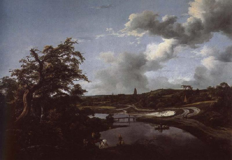 Jacob van Ruisdael Banks of a River oil painting image